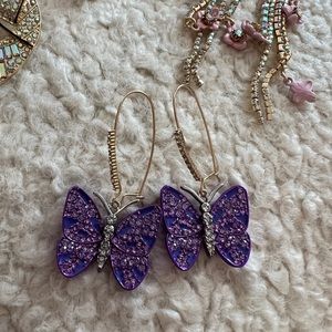 Taylor Swift eras tour inspired Speak Now Butterfly earrings